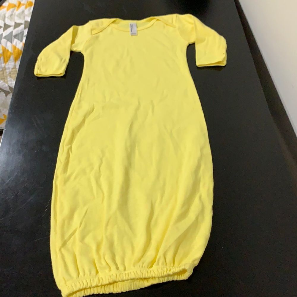 American Apparel Rib Baby collection Yellow/Grey 2 pack